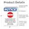 Signmission Please Do Not Flush Sign With Symbol, 5 in W x Rectangle, Vinyl Decal OS-2PACK-NS-D-57-V-17383 - alternate 5